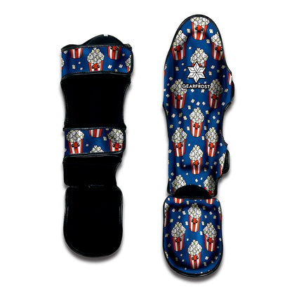 Cute Popcorn Box Pattern Print Muay Thai Shin Guard