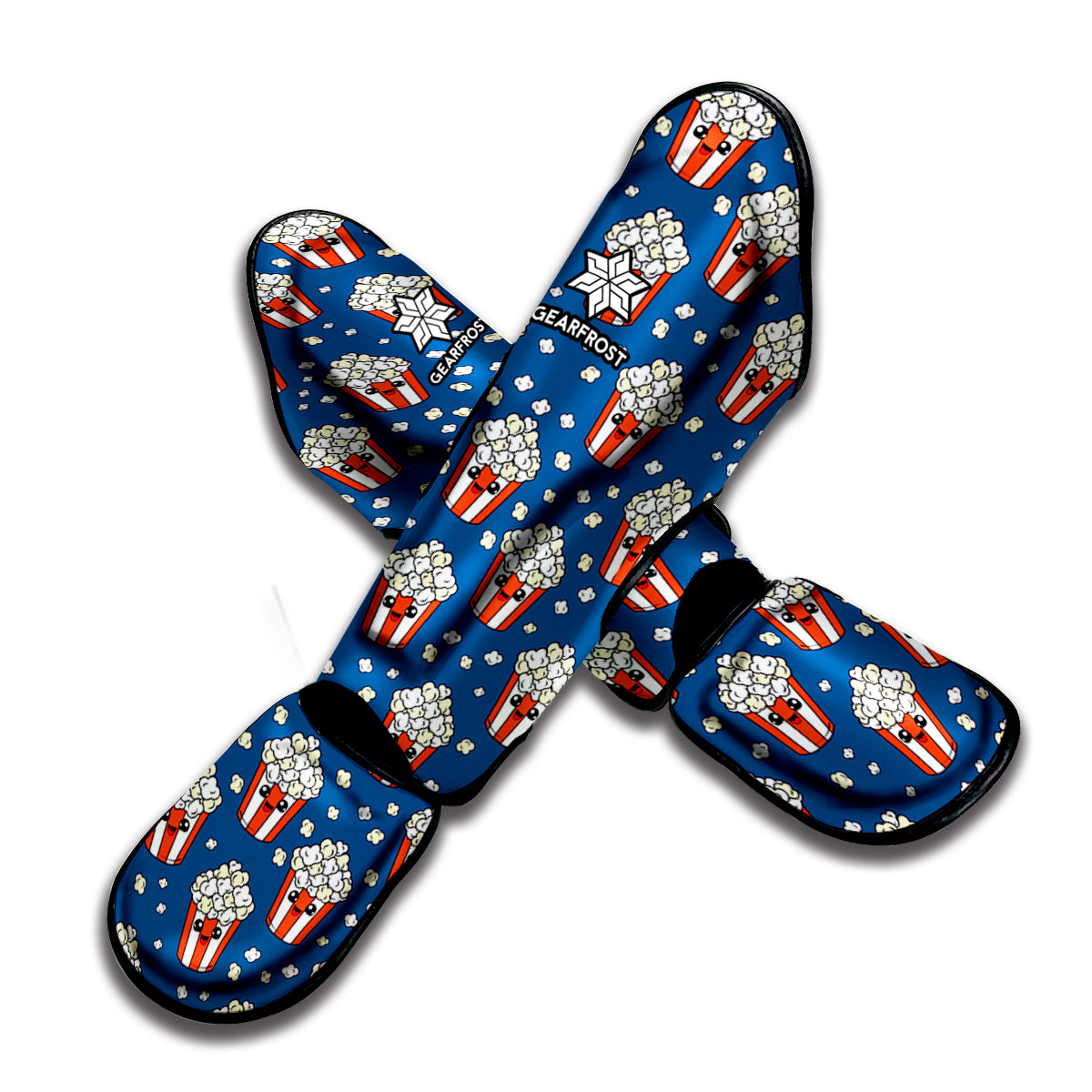 Cute Popcorn Box Pattern Print Muay Thai Shin Guard