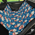 Cute Popcorn Box Pattern Print Pet Car Back Seat Cover