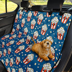 Cute Popcorn Box Pattern Print Pet Car Back Seat Cover