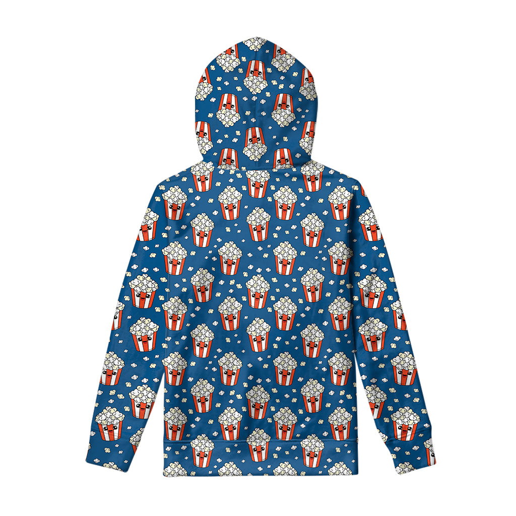 Cute Popcorn Box Pattern Print Pullover Hoodie