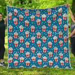 Cute Popcorn Box Pattern Print Quilt