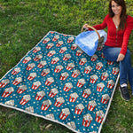 Cute Popcorn Box Pattern Print Quilt