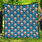 Cute Popcorn Box Pattern Print Quilt