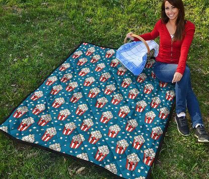 Cute Popcorn Box Pattern Print Quilt