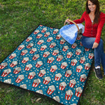 Cute Popcorn Box Pattern Print Quilt