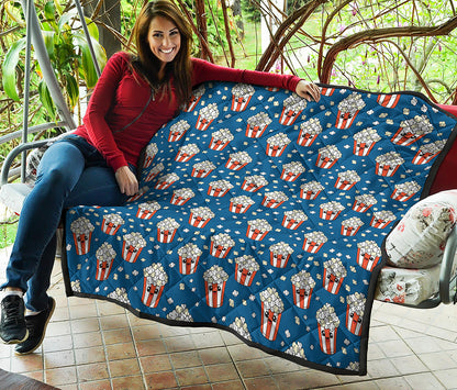 Cute Popcorn Box Pattern Print Quilt