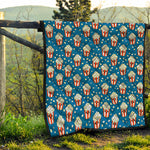 Cute Popcorn Box Pattern Print Quilt
