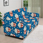 Cute Popcorn Box Pattern Print Sofa Cover