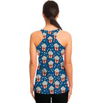Cute Popcorn Box Pattern Print Women's Racerback Tank Top