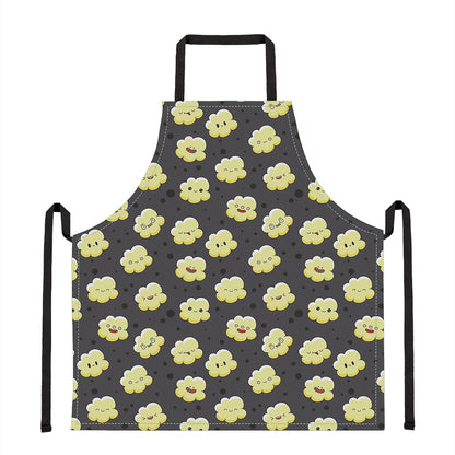 Cute Popcorn Pattern Print Apron