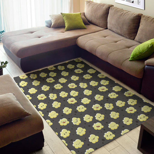 Cute Popcorn Pattern Print Area Rug