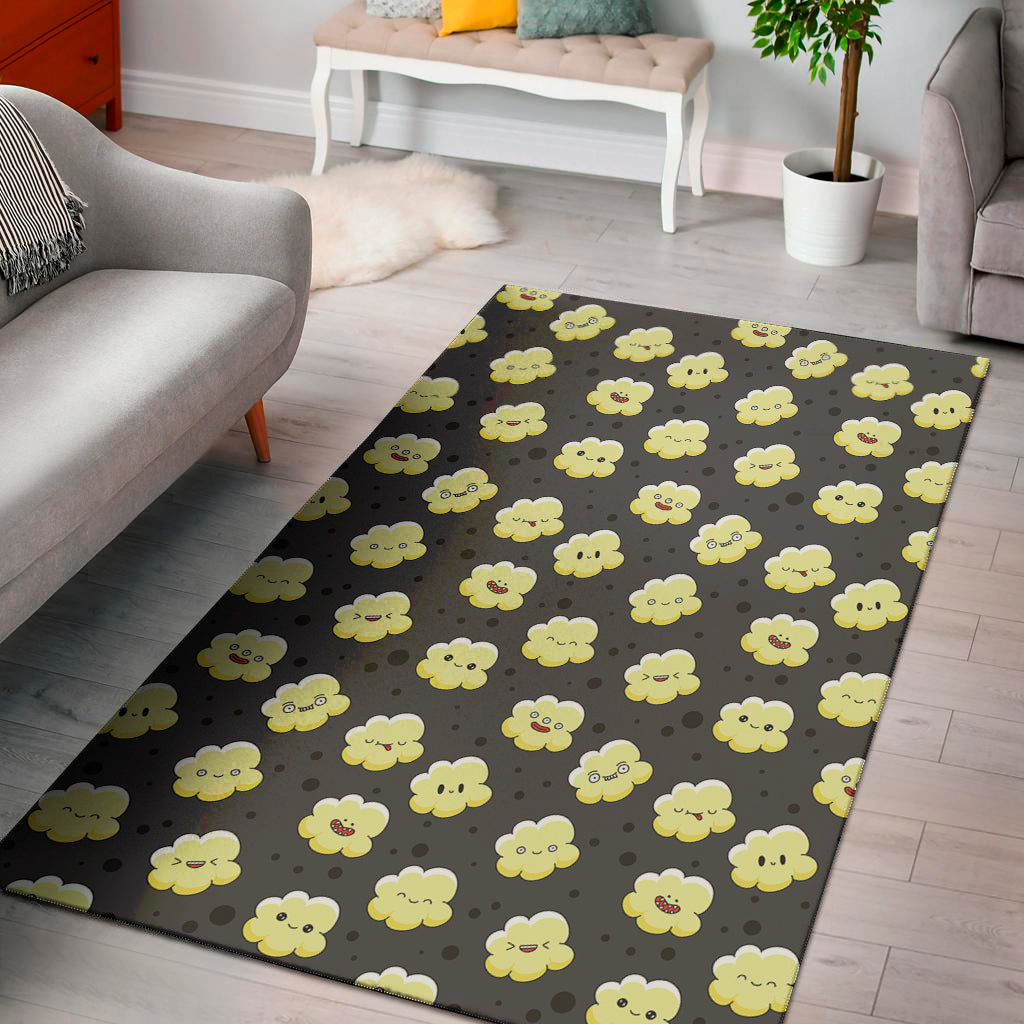 Cute Popcorn Pattern Print Area Rug