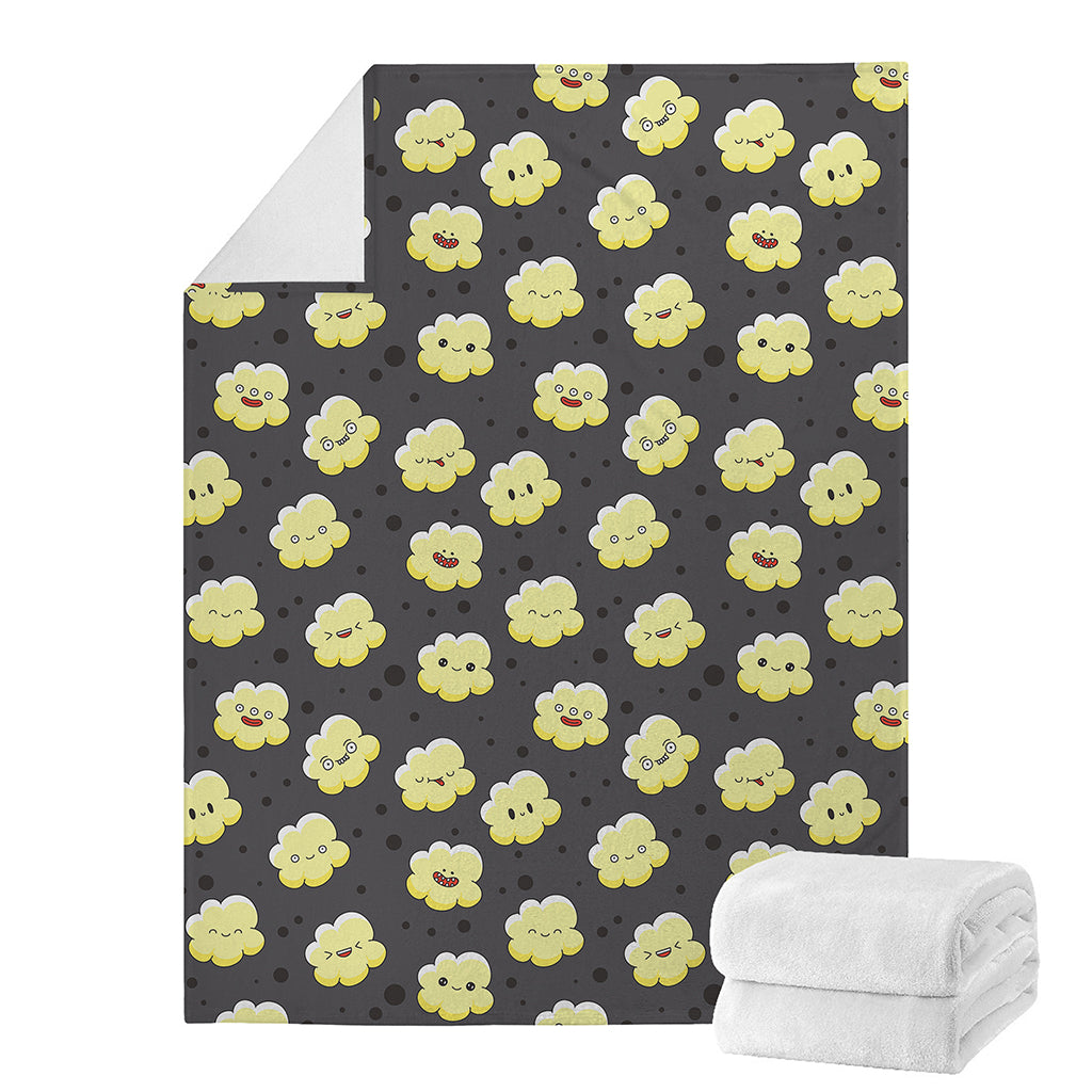 Cute Popcorn Pattern Print Blanket