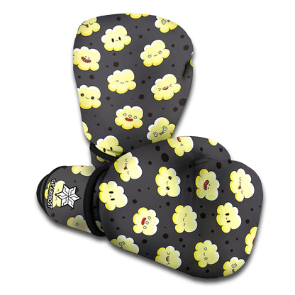 Cute Popcorn Pattern Print Boxing Gloves