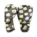 Cute Popcorn Pattern Print Boxing Gloves