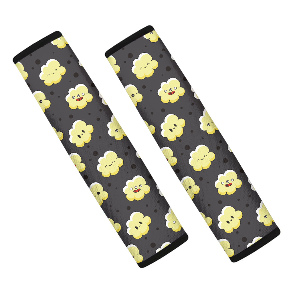 Cute Popcorn Pattern Print Car Seat Belt Covers