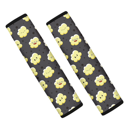 Cute Popcorn Pattern Print Car Seat Belt Covers