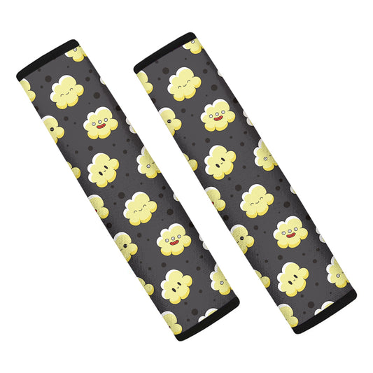 Cute Popcorn Pattern Print Car Seat Belt Covers