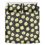 Cute Popcorn Pattern Print Duvet Cover Bedding Set