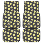 Cute Popcorn Pattern Print Front and Back Car Floor Mats