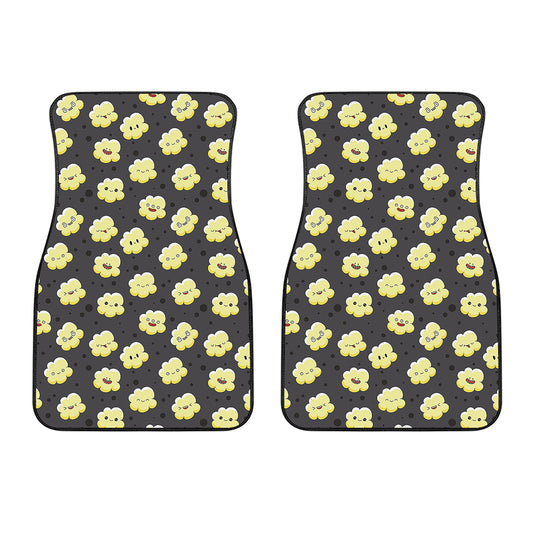 Cute Popcorn Pattern Print Front Car Floor Mats