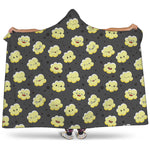 Cute Popcorn Pattern Print Hooded Blanket