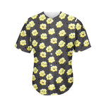 Cute Popcorn Pattern Print Men's Baseball Jersey