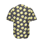 Cute Popcorn Pattern Print Men's Baseball Jersey