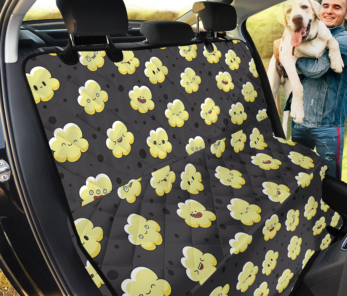 Cute Popcorn Pattern Print Pet Car Back Seat Cover
