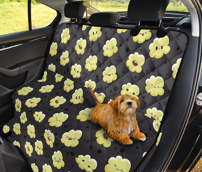 Cute Popcorn Pattern Print Pet Car Back Seat Cover