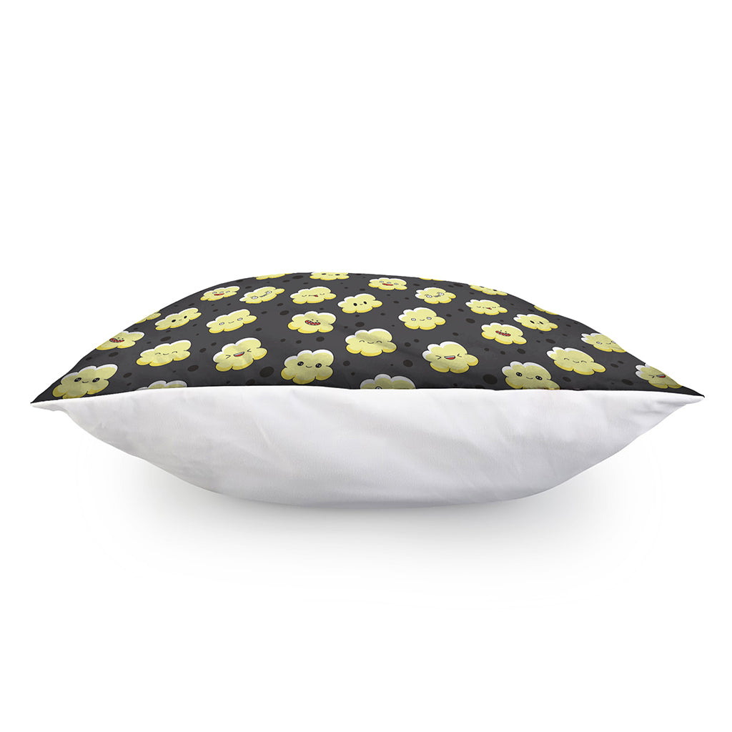 Cute Popcorn Pattern Print Pillow Cover