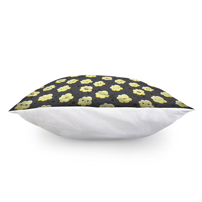 Cute Popcorn Pattern Print Pillow Cover