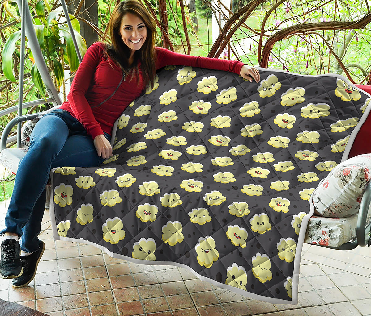 Cute Popcorn Pattern Print Quilt