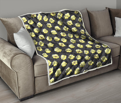Cute Popcorn Pattern Print Quilt