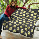 Cute Popcorn Pattern Print Quilt