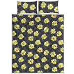 Cute Popcorn Pattern Print Quilt Bed Set