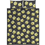 Cute Popcorn Pattern Print Quilt Bed Set
