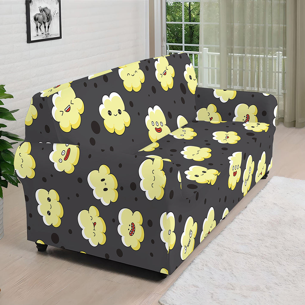 Cute Popcorn Pattern Print Sofa Cover
