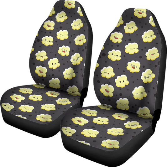 Cute Popcorn Pattern Print Universal Fit Car Seat Covers