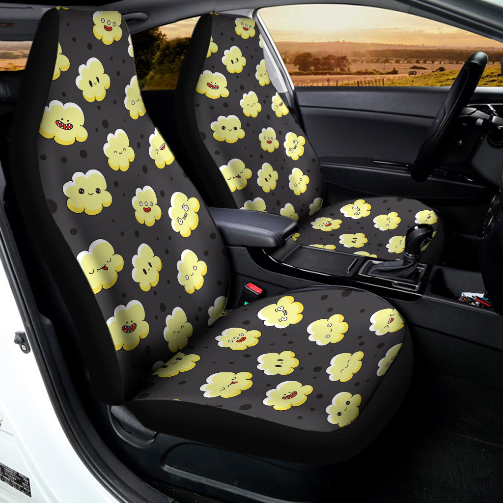 Cute Popcorn Pattern Print Universal Fit Car Seat Covers