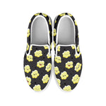 Cute Popcorn Pattern Print White Slip On Shoes