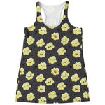 Cute Popcorn Pattern Print Women's Racerback Tank Top