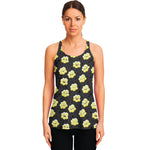 Cute Popcorn Pattern Print Women's Racerback Tank Top