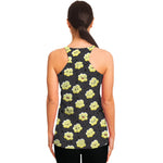 Cute Popcorn Pattern Print Women's Racerback Tank Top