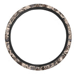 Cute Pug Pattern Print Car Steering Wheel Cover