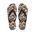 Cute Pug Pattern Print Flip Flops