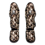 Cute Pug Pattern Print Muay Thai Shin Guard