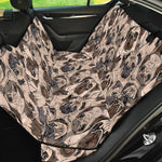 Cute Pug Pattern Print Pet Car Back Seat Cover