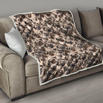 Cute Pug Pattern Print Quilt